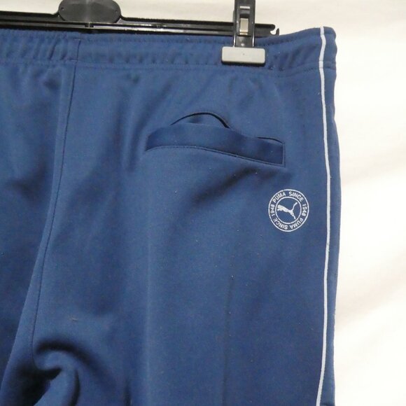 PUMA | xl - extra large | Blue Exercise / Track Pants With White Stripe Sides - Picture 12 of 15